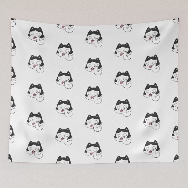 Item preview, sideburns funny cat with swag and thug life face sticks out his tongue  designed and sold by snow-at-noon.