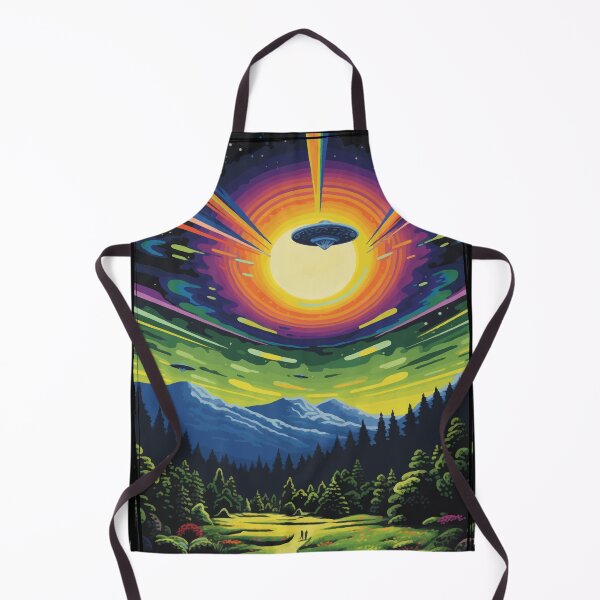 Item preview, UFO Abstract Art Unique Print designed and sold by TotallySpiffing.