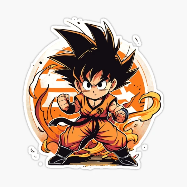 Chibi Goku Dragon Ball Sticker🐉✨  Free PNG Image Download - Wallpapers  Clan