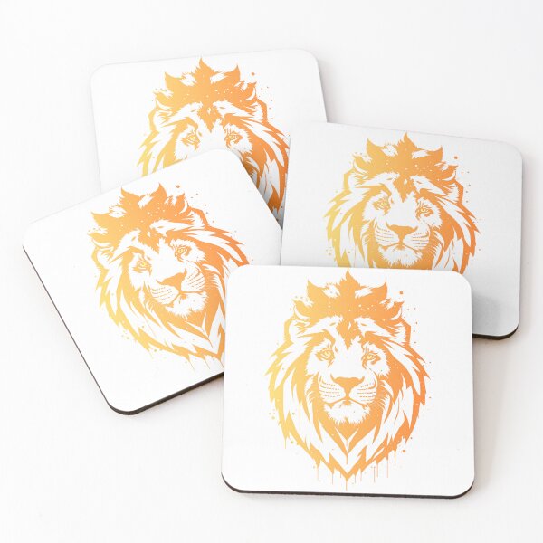 Item preview, Lion King Orange Yellow Watercolor Gradient designed and sold by AnimalLover4eva.