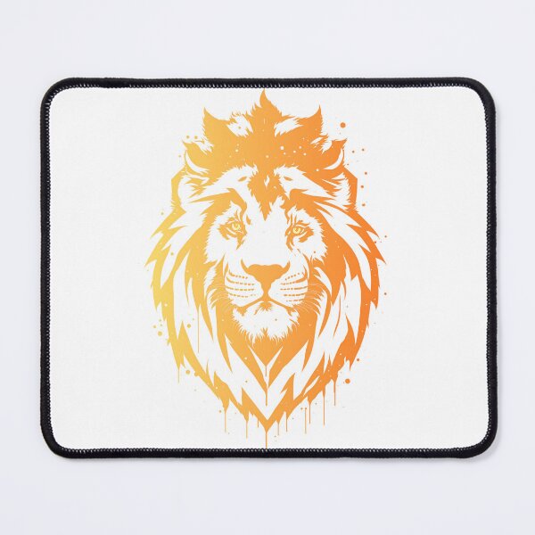 Item preview, Lion King Orange Yellow Watercolor Gradient designed and sold by AnimalLover4eva.