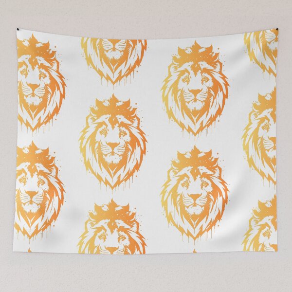 Item preview, Lion King Orange Yellow Watercolor Gradient designed and sold by AnimalLover4eva.