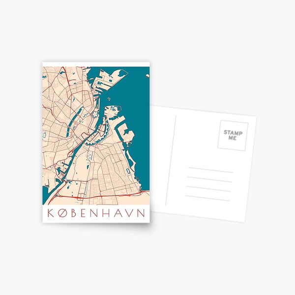 Item preview, Copenhagen / Kobenhavn City Map designed and sold by margindot.