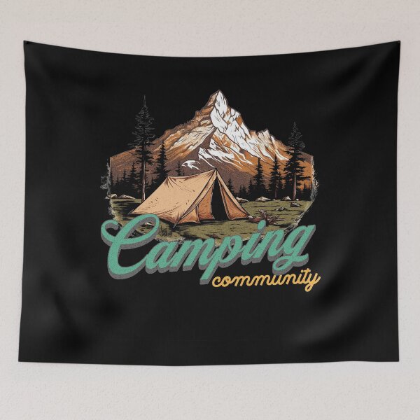 Item preview, Mountain-View Tent: Camping Community Emblem designed and sold by Zandalus.