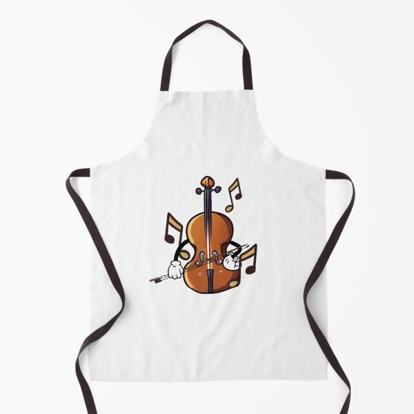 Item preview, A cartoon of a kawaii cello with musical notes designed and sold by vidademusico.
