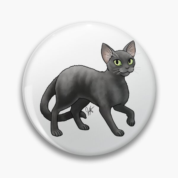 Item preview, Cat - Devon Rex - Black designed and sold by Jennifer Stolzer.