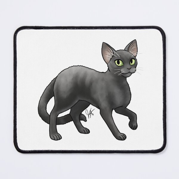 Item preview, Cat - Devon Rex - Black designed and sold by Jennifer Stolzer.