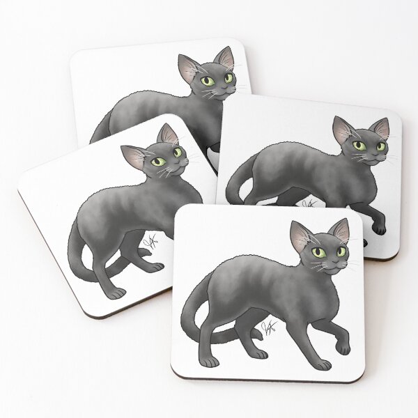 Item preview, Cat - Devon Rex - Black designed and sold by Jennifer Stolzer.