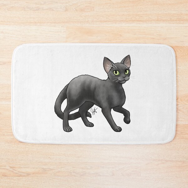 Item preview, Cat - Devon Rex - Black designed and sold by Jennifer Stolzer.