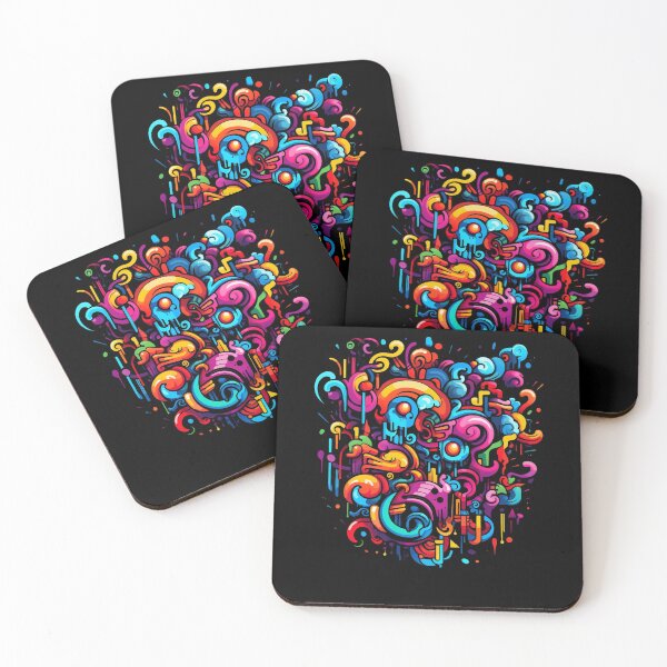 Item preview, Psychedelic Graffiti Tag with Intricate Patterns designed and sold by Zandalus.