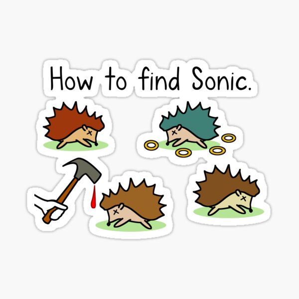 Sonic - Ring Sticker for Sale by ajedynak