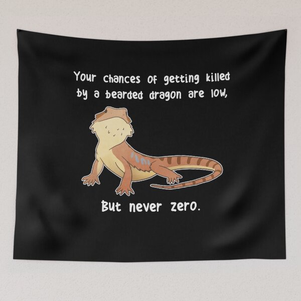 Item preview, Bearded Dragon Lizard Reptile Never Zero designed and sold by Clara Hollins.