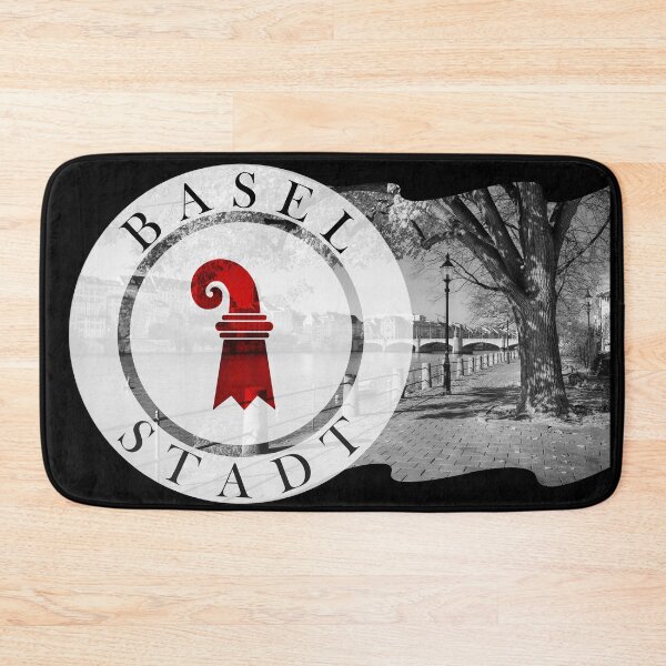 Item preview, Basel city canton flag, riverside charm on Rhine designed and sold by EclecticCharm.