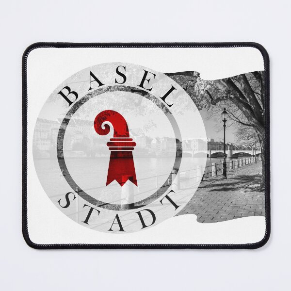 Item preview, Basel city canton flag, riverside charm on Rhine designed and sold by EclecticCharm.