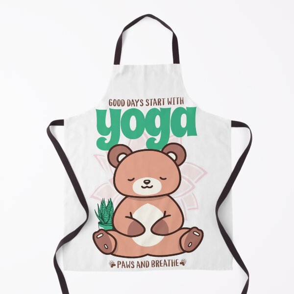 Item preview, Cute Cartoon Bear Yoga: Good Days Start Here designed and sold by Zandalus.