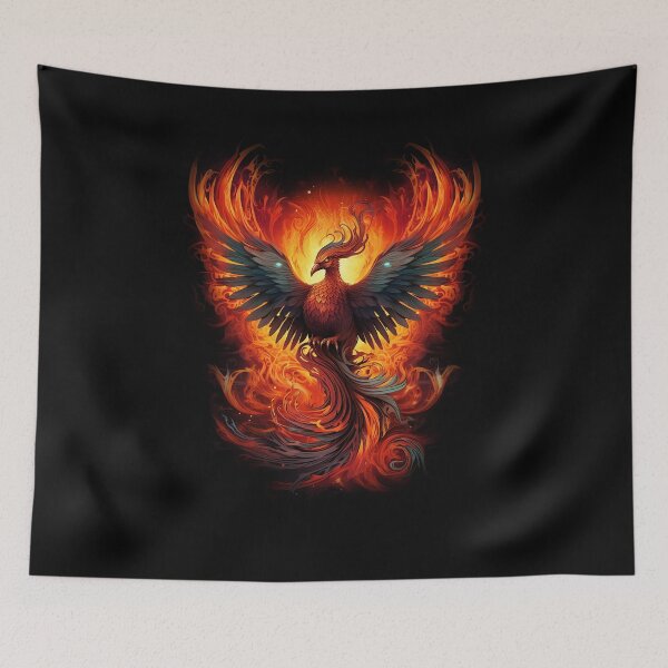 Item preview, Vibrant Phoenix Rising: Flames of Rebirth designed and sold by Zandalus.