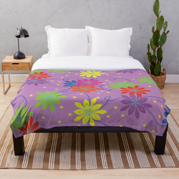 Item preview, Flowers and Swirls with Lilac Background  designed and sold by Aureusglow.