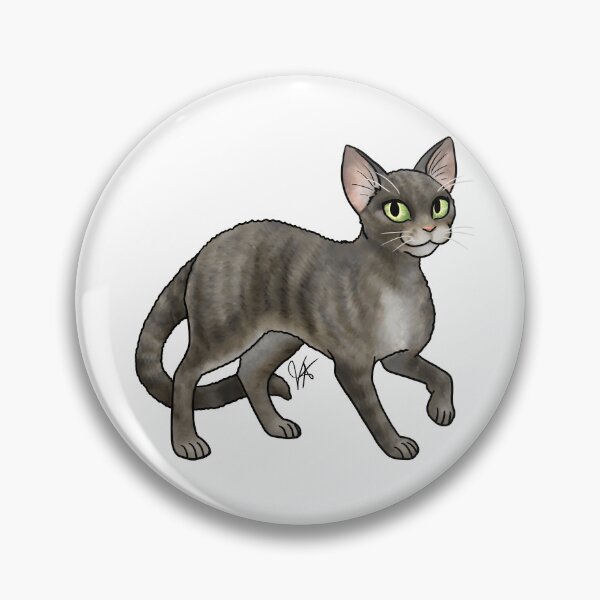 Item preview, Cat - Devon Rex - Smoke designed and sold by Jennifer Stolzer.