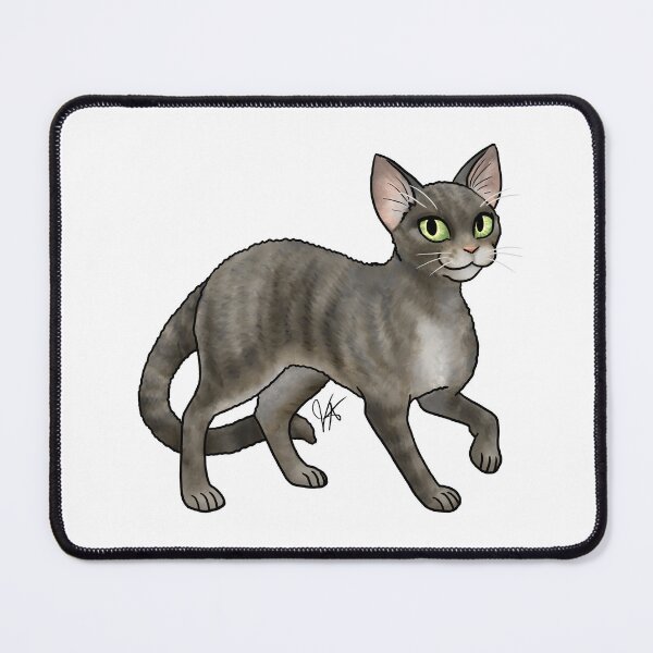 Item preview, Cat - Devon Rex - Smoke designed and sold by Jennifer Stolzer.