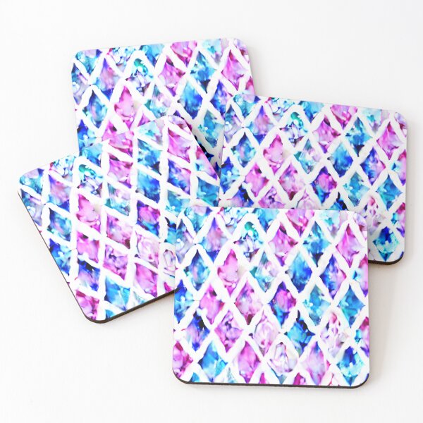 Item preview, Watercolor diamond shape pattern designed and sold by TenderSoar.