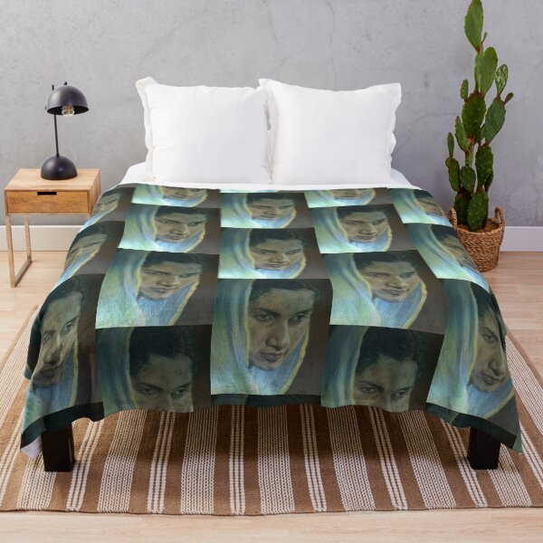 Portrait of a Lady Throw Blanket