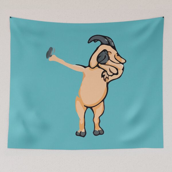 Item preview, Dabbing Goat Dancing Goat Cute Goat Art Print Funny Goat Lover Gift  designed and sold by TeesByDesign.