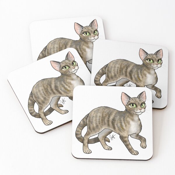 Item preview, Cat - Devon Rex - Tabby designed and sold by Jennifer Stolzer.