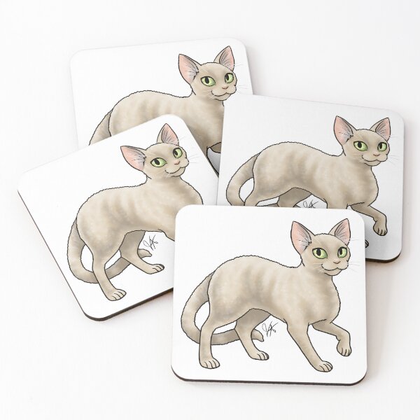 Item preview, Cat - Devon Rex - Tan designed and sold by Jennifer Stolzer.