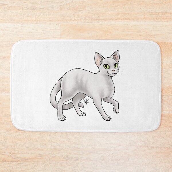 Item preview, Cat - Devon Rex - White designed and sold by Jennifer Stolzer.