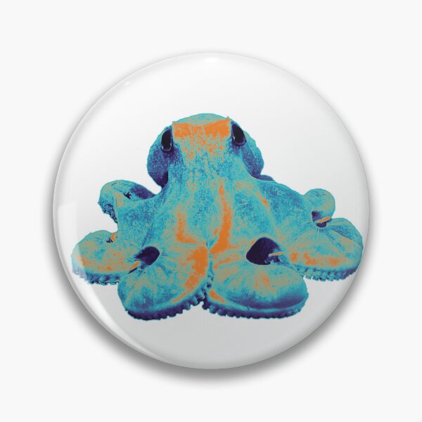 Item preview, Sitting Pretty Octopus, in blue and orange designed and sold by DreamingBeetle.