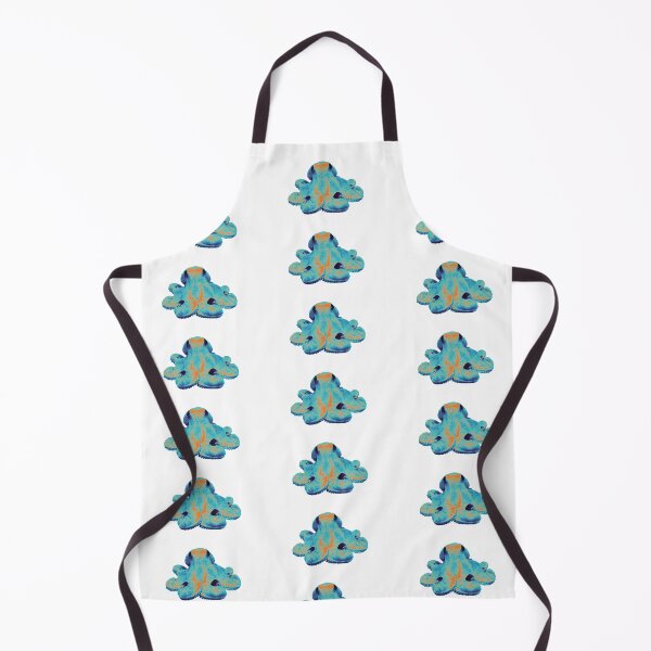 Item preview, Sitting Pretty Octopus, in blue and orange designed and sold by DreamingBeetle.
