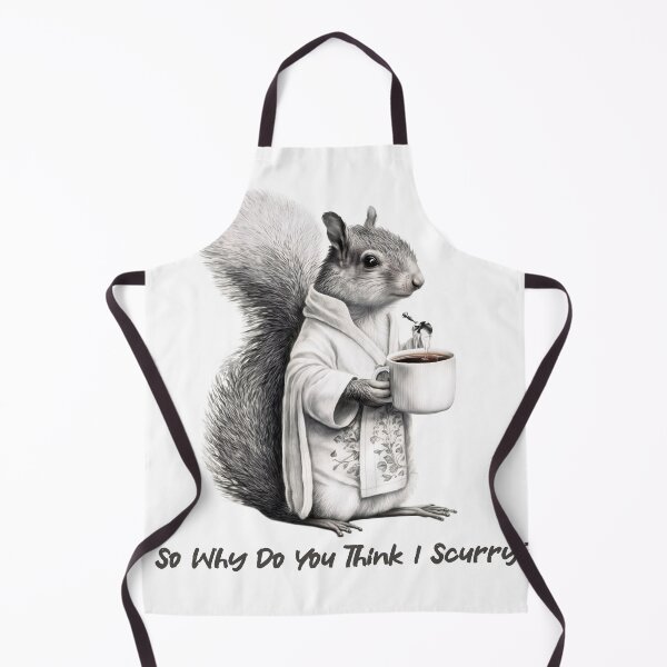 Item preview, Squirrel Drinking Coffee Classic T-Shirt Funny Quote Morning Ritual designed and sold by Art.Fusion.Studio.