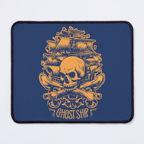 Item preview, Ghost ship with billowing sails and large skull designed and sold by KoandZo.