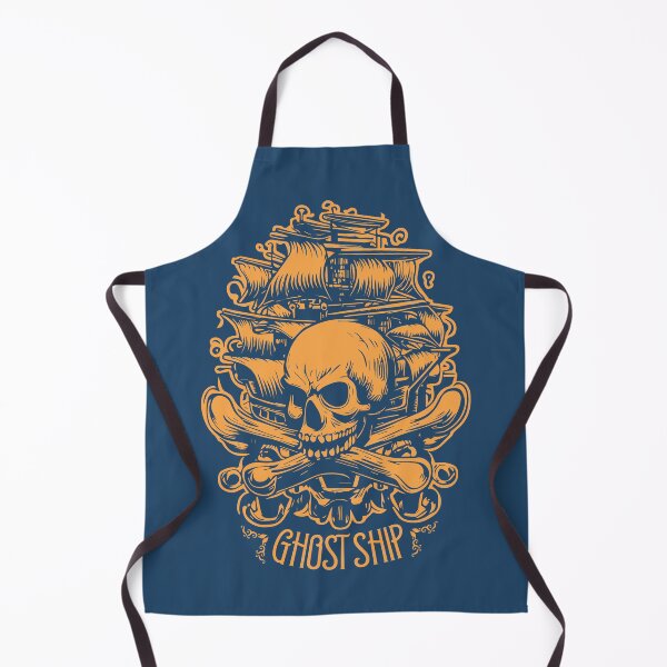 Item preview, Ghost ship with billowing sails and large skull designed and sold by KoandZo.