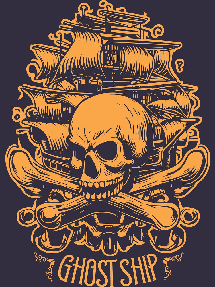 Ghost Pirate Skull T-Shirt