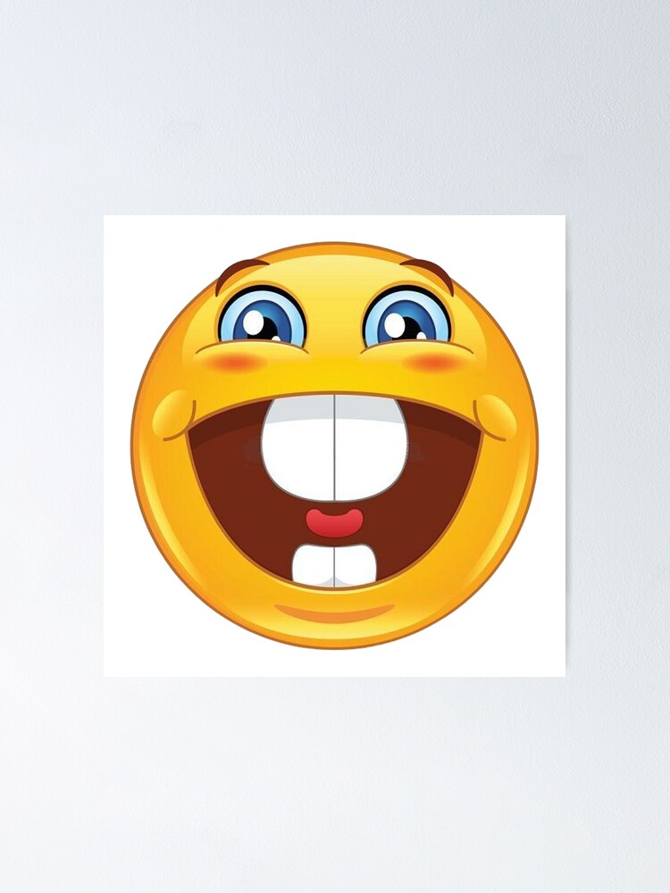 Funny laugh emoji Poster for Sale by Nature Design's