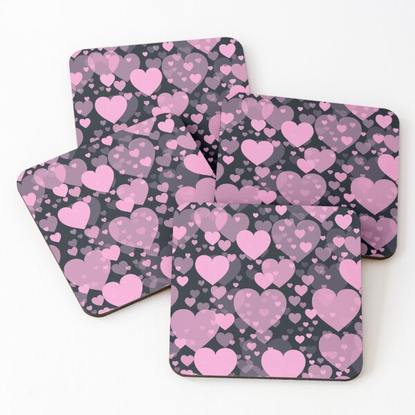 Item preview, Pink hearts, scatter pattern, designed and sold by Twenty24trends.