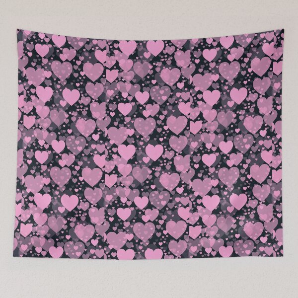 Item preview, Pink hearts, scatter pattern, designed and sold by Twenty24trends.