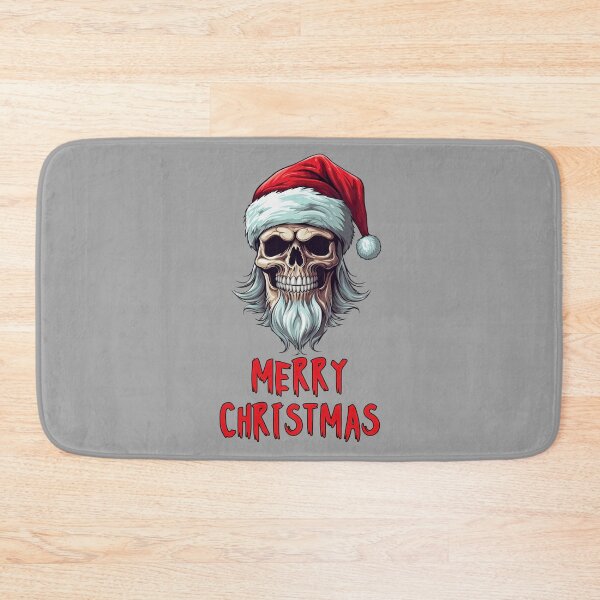 Item preview, Merry Christmas Skull Wearing Santa Hat | Merry Christmas 2023 Ho Ho Ho designed and sold by CoolHippoQuotes.