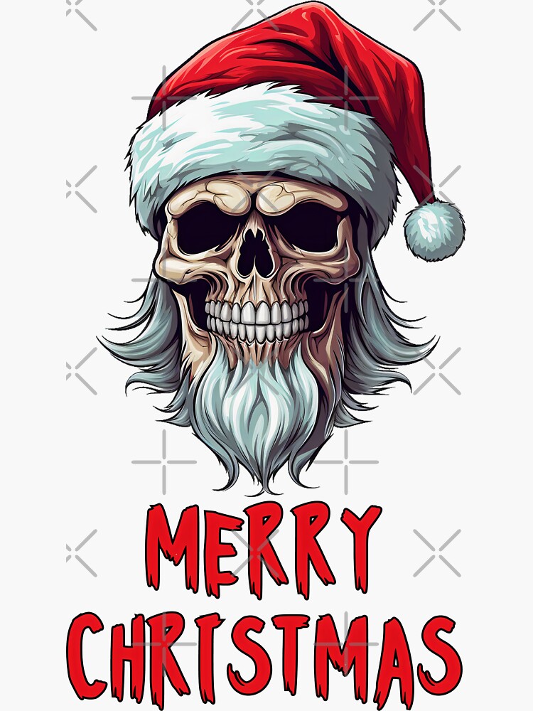 Weihnachten Totenkopf' Sticker