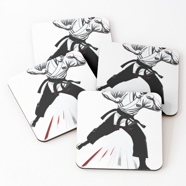 Item preview, a martial artist executing a powerful kick 	 designed and sold by lleriineyai.