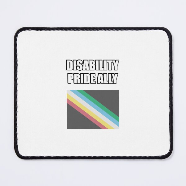 Item preview, Disability Pride Flag Ally  - Disabled Is Not A Dirty Word designed and sold by Inspirationmotivation.