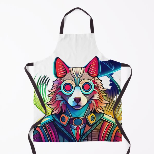 Artikelvorschau, Cyberpunk Futuristic Neon Dog entworfen und verkauft von nashthrift.