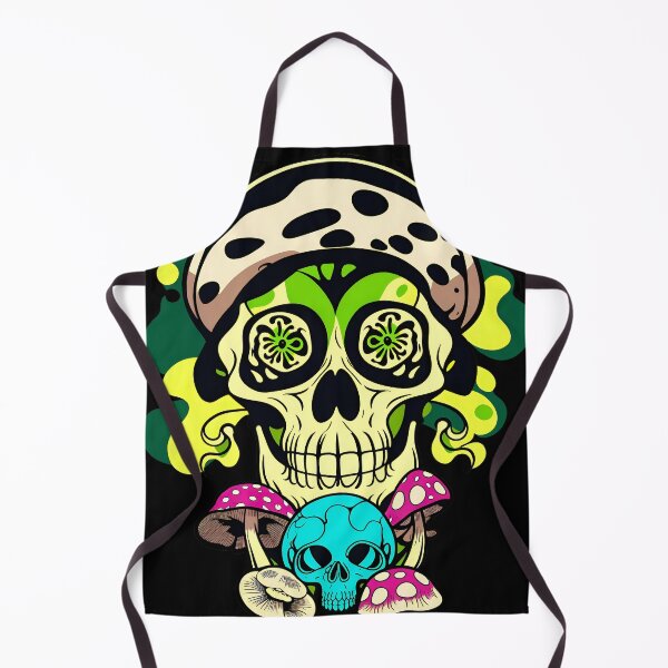 Item preview, Mushrooms Psychedelic Skulls designed and sold by ZenStickConcept.