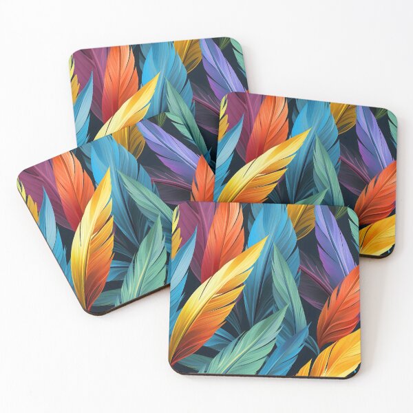 Item preview, Vibrant Feather Collection Graphic Design designed and sold by imaginariumlab.