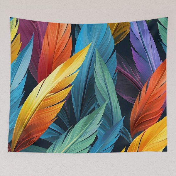 Item preview, Vibrant Feather Collection Graphic Design designed and sold by imaginariumlab.