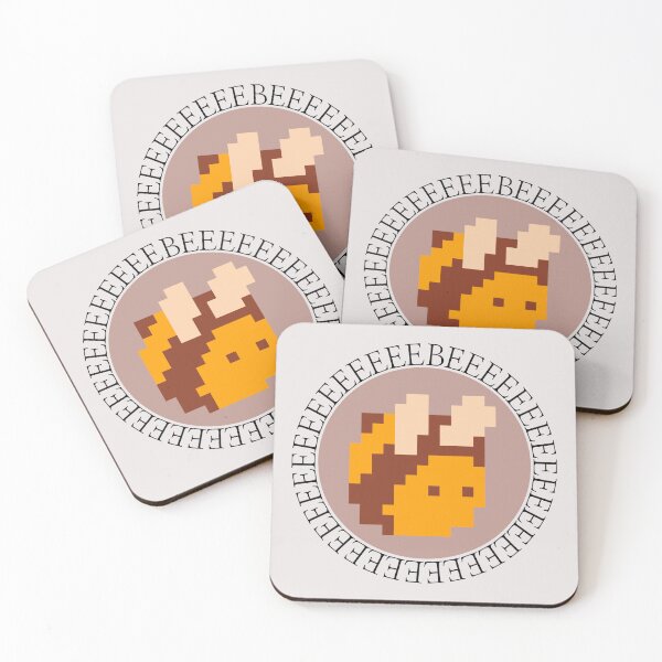 Item preview, Pixel Beeeeeeeeee - Pink designed and sold by Little Lamb's Lore.