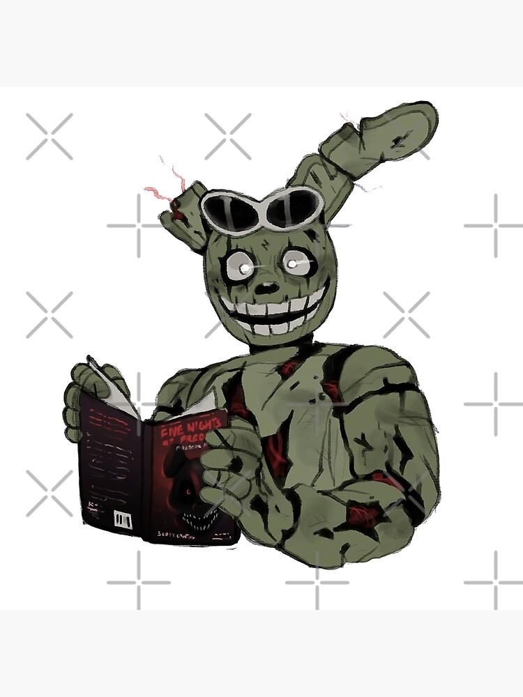 Nightmare Unleashed: Springtrap from FNAF in Art Poster for Sale