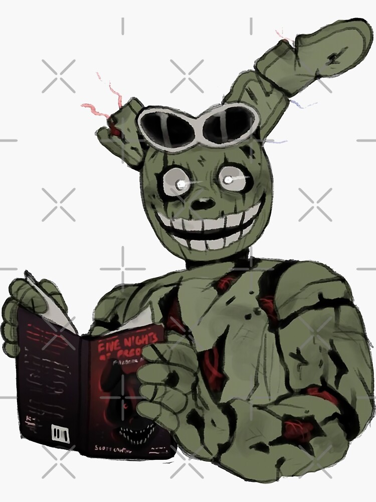 "Nightmare Unleashed Springtrap from FNAF in Art" Sticker for Sale by