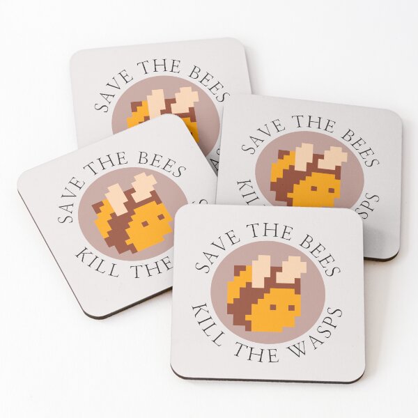 Item preview, Save the bees, kill the wasps - Pink designed and sold by Little Lamb's Lore.